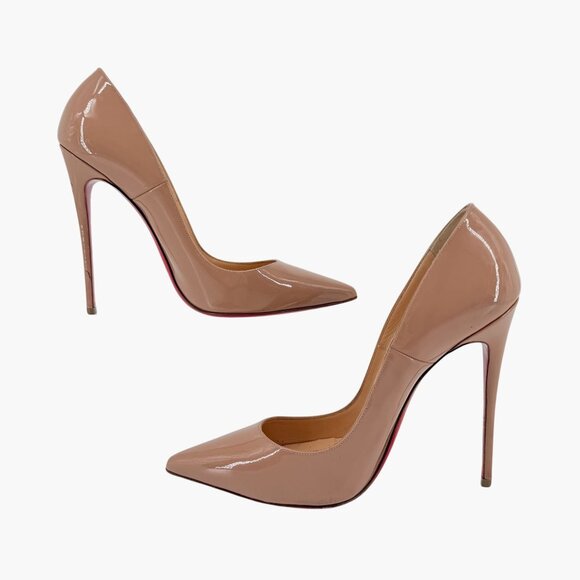 Christian Louboutin So Kate 120 Nude Beige Patent Pumps Heels Size 41 US 11 - Picture 12 of 15